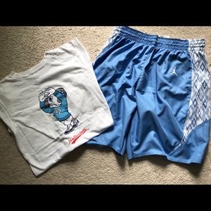 FREE T-Shirt with Purchase of UNC Jordan Shorts
